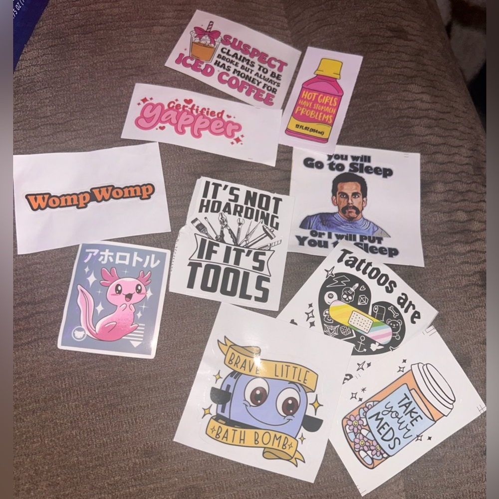 10 Pc. Funny Saying Stickers